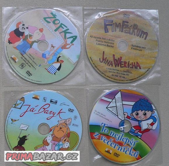 Dětské pohádky a večerníček na DVD