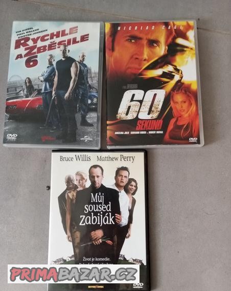 3x DVD film za celkem 80 Kč