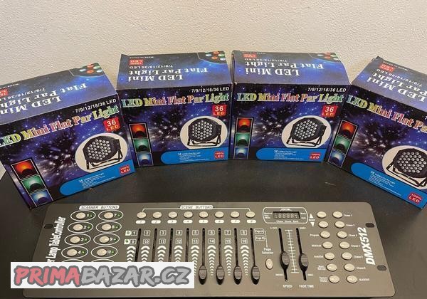 DMX 512 pult a RGB Led Par 36Led