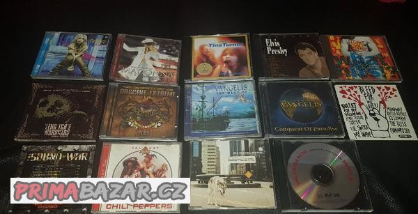 CD Elvis Presley Red Hot Chili Peppers Madonna Vangelis atd