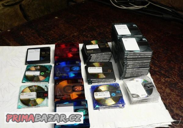 Mini disky Sony, TDK, Maxell, Memorex, Fuji