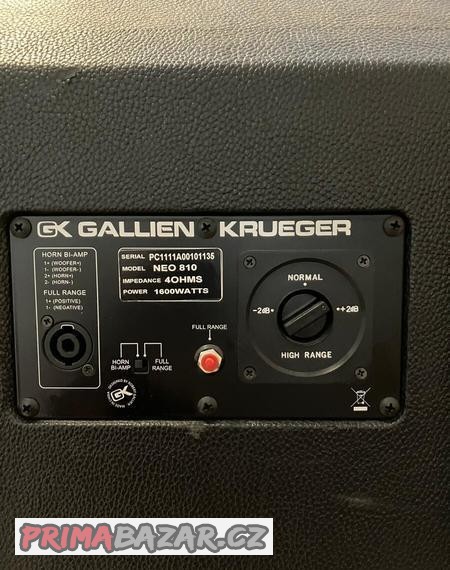 Bass box + hlava Gallien Krueger 1600 W