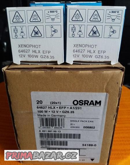 12V/100W EFP A1/231, 50mm, 50h, HLX64627 OSRAM