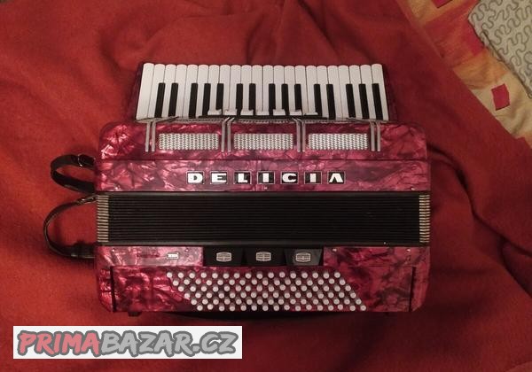 Prodám akordeon Delicie Carmen XIV 96 BASŮ