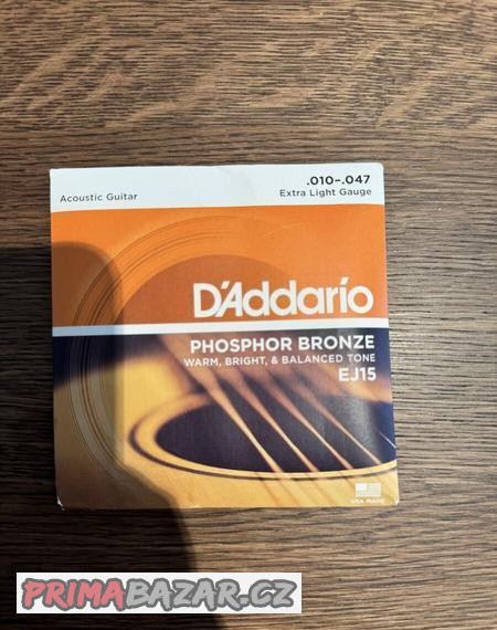 NOVE struny na akustickou kytaru D’Addario EJ15