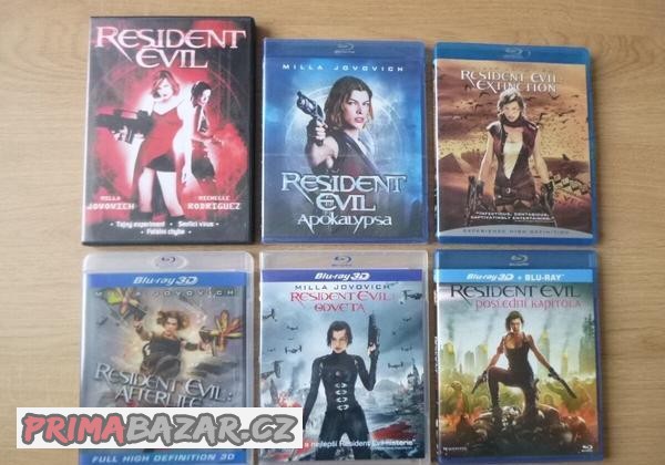 kompletni RESIDENT EVIL cz dabing (blu-ray)
