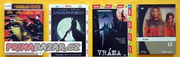 4x DVD - Vrána, UnderWorld, Od soumraku do úsvitu, Zrůda