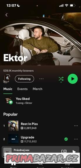 Lístek na ektora O2