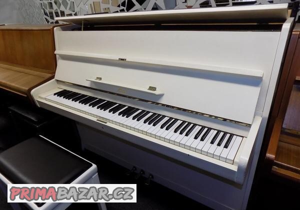 Bílé piano, pianino, klavír Petrof- Rosler