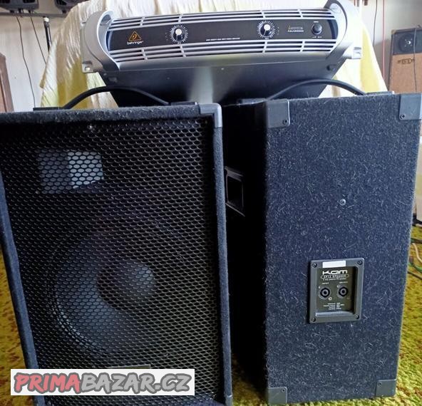 Koncák Behringer NU3000 a repro KAM.