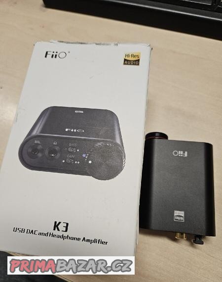 Přenosný sluchátkový zesilovač FiiO K3

