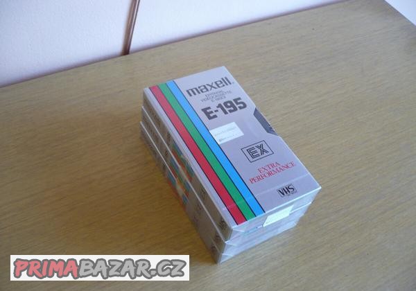 Prodám nové VHS kazety Maxell E 195.