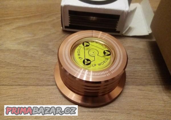 Přítlačné závaží na gramofon s vodováhou