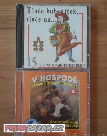 CD 15 sprostonárodních písní + V hospodě III