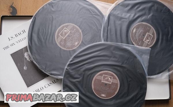 PABLO CASALS J.S BACH THE SIX CELLO SUITES - SOLO - 3 x LP