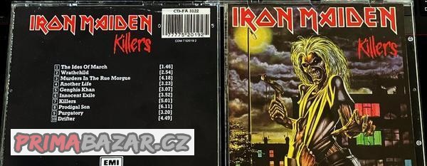 IRON MAIDEN - KILLERS (PRVNÍ PRESS 1987) A DALŠÍ CD