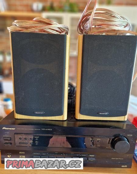 Pioneer zesilovac a repro + kable.plne funkcne