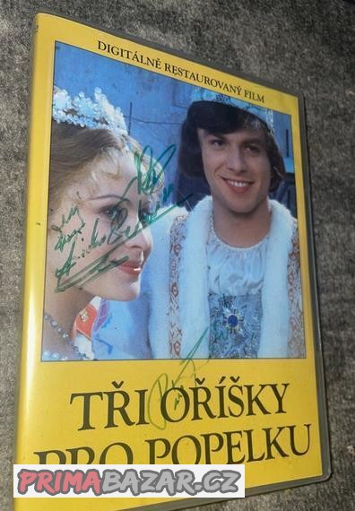 DVD Tři oříšky pro popelku+podpisy