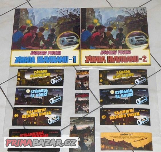 2x LP Jaroslav Foglar - Záhada Hlavolamu +  komiks