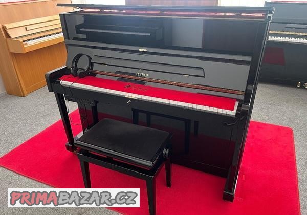 Piáno,pianino Petrof P 118+ silent system TECHNICS