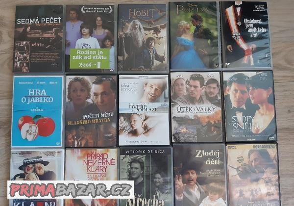 DVD filmy různé žánry. Seznam v textu.