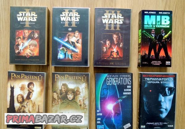 Star Wars , Terminátor, Pán prstenů Star Trek VHS