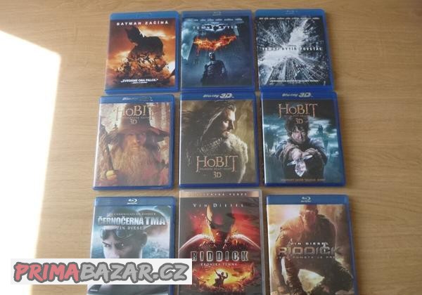 blu-ray 3x BATMAN, 3x HOBIT, 3x RIDDICK