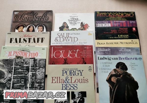 LP Vážná hudba Fidelio. Faust. Karajan. Beethoven. Bach...