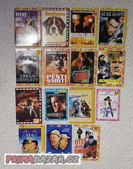 DVD filmy různé tématiky.
