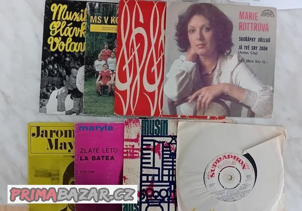 Male lp desky 45 ruzne