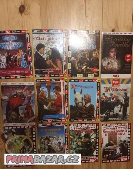 DVD české filmové pohádky a komedie