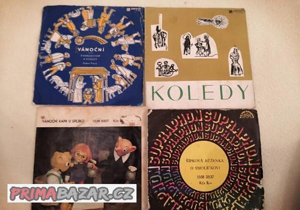Malé gramofonové desky Koledy, Špejbl, Smolíček