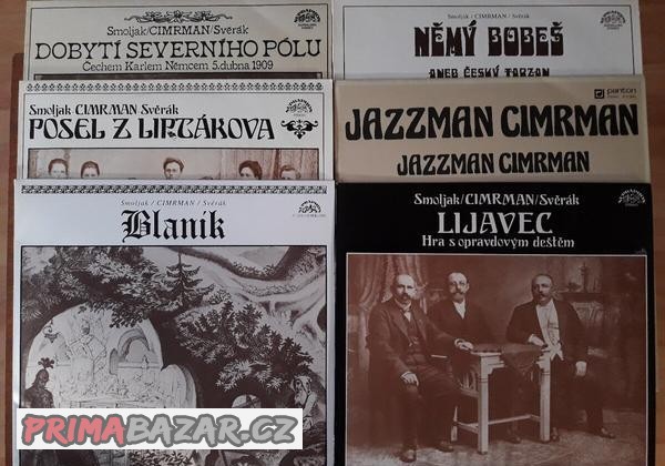 6x LP DIVADLO JÁRY CIMRMANA: Blaník, Lijavec...