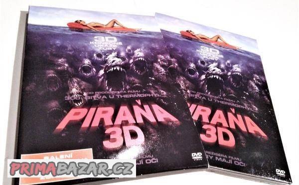 ORIGINAL DVD PIRANHA 3D (+2x 3D BRÝLE)