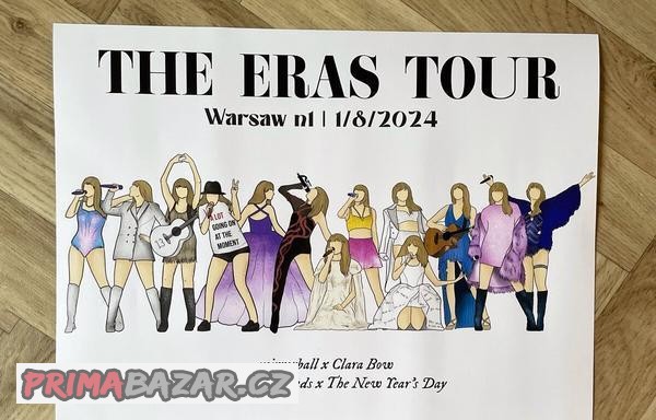 Plakát Taylor Swift - The Eras Tour Varšava n1