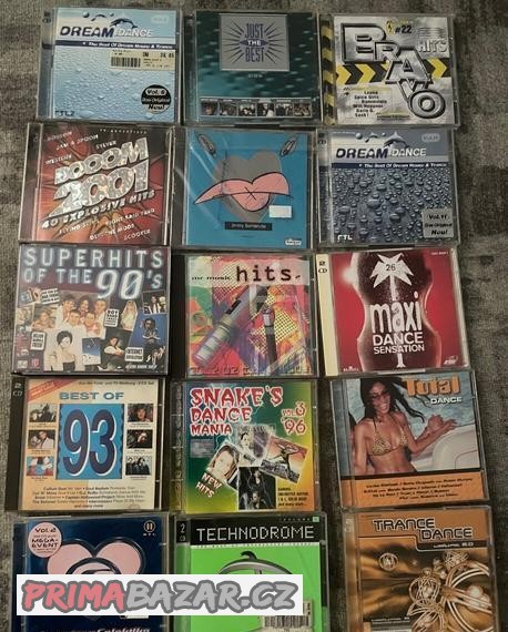 Originál CD taneční hudba 90. léta Disco, trance apod