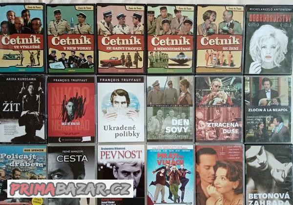 180 orig.DVD světových režisérů od 73 Kc