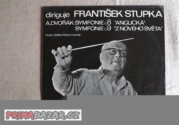 2 LP A.Dvořák Symfonie č.8, 9, diruiguje F. Stupka
