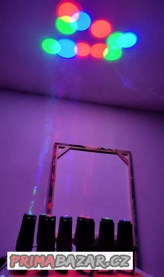 LED pinspot různé barvy