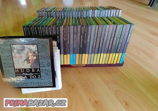 Světoví skladatelé - CELÁ sada - cd, poličky, průvodce