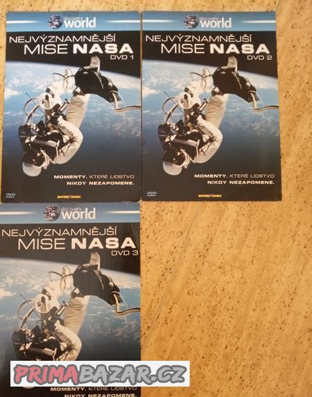 3 x DVD Nejvýznamnější mise NASA