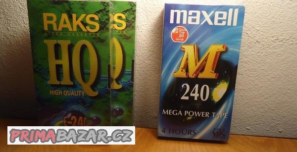 Kazety VHS  zabalené orig.ve folii