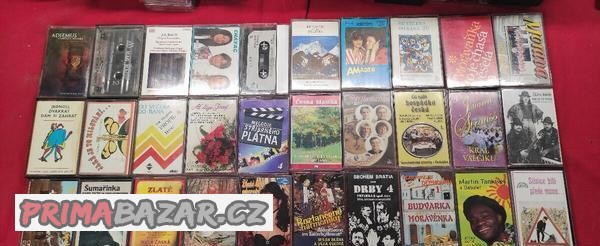 Originální nahrané MC kazety - směs 102 ks
