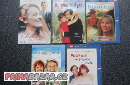 5x filmové dvd - Maryl Streep, Alan Alda...