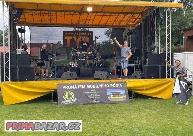 mobilní pódium, stage 7,5 x 6m