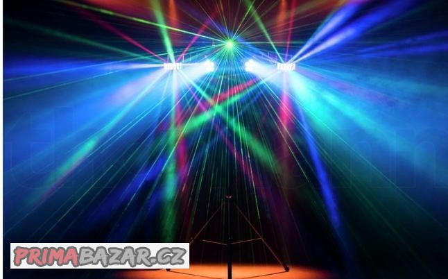 Led světelný set-- 2 Led par--2 Derby--Laser-Led strobo Kufr