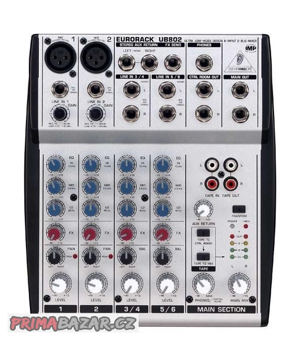 Mixážní pult (mix) BEHRINGER EURORACK UB802