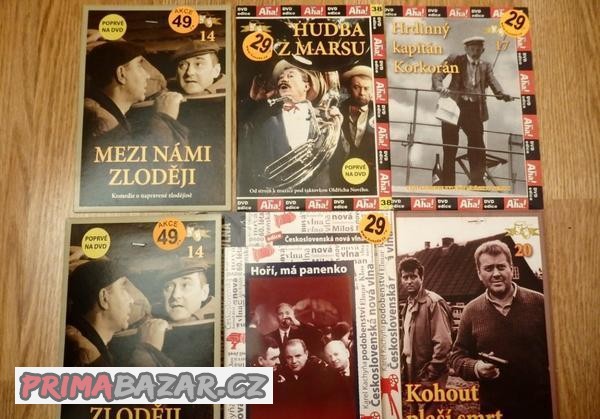 Kolekce nových českých dvd v pošetkách - 2 x 6 ks