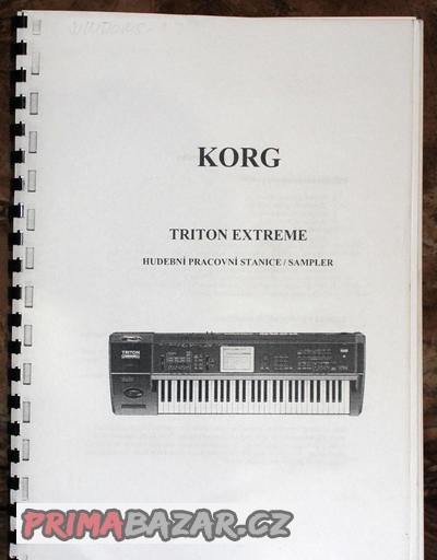 návod, manuál, pro Korg Triton Extreme, český