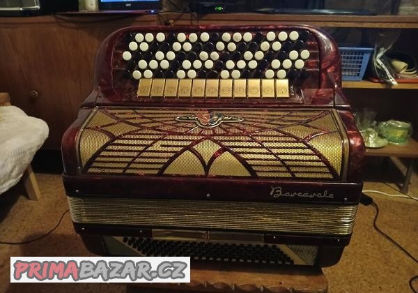 Natahovací harmonika značky Barcarole